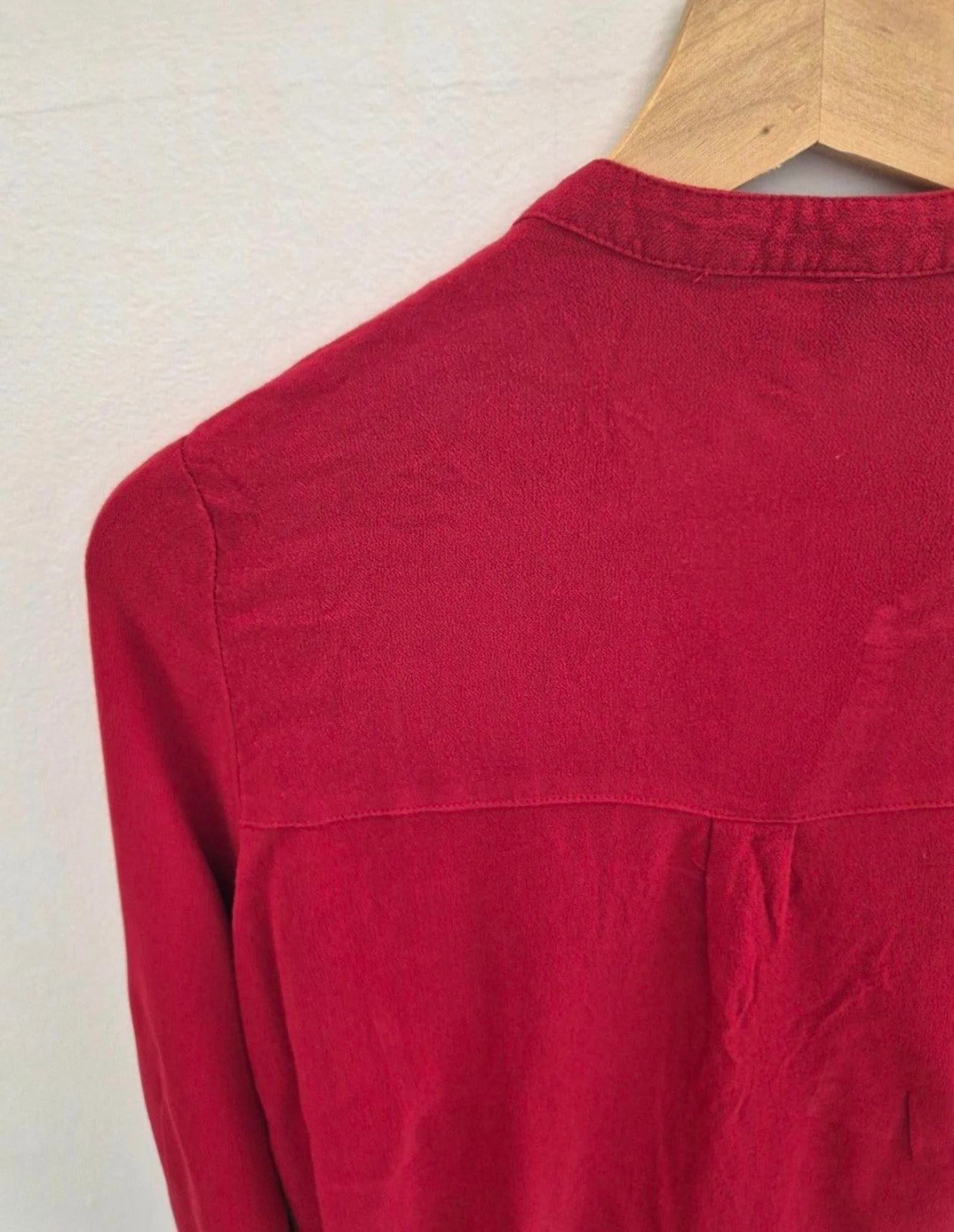 H&M Blouse Divisée Rouge / Haut Ajusté - Taille 36 (S) – photo 7